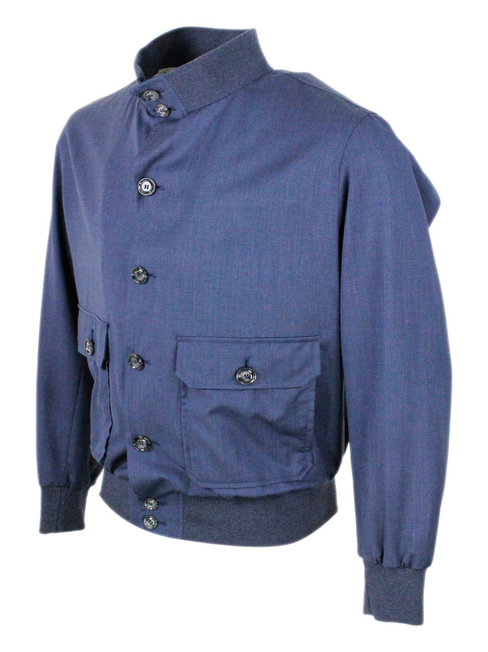 Barba Napoli Jackets Blue 100wv