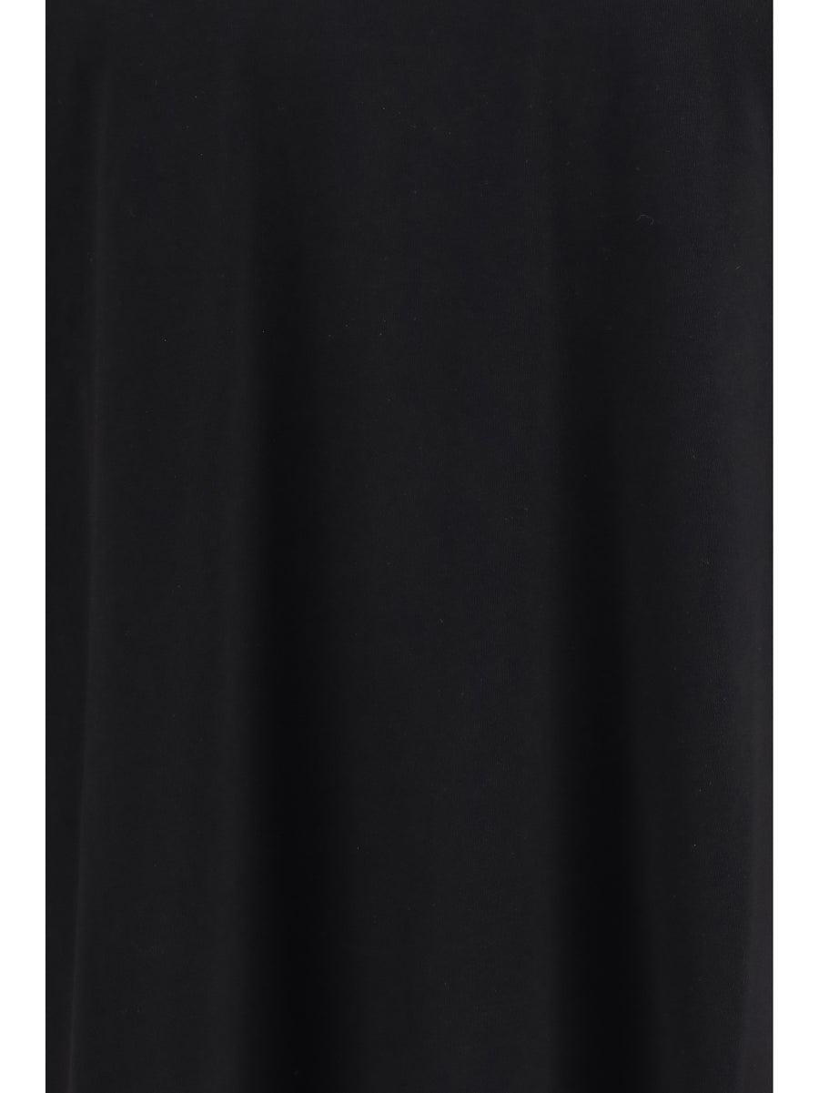 T-Shirt Crewneck Long-Sleeve Black Cotton T-shirts