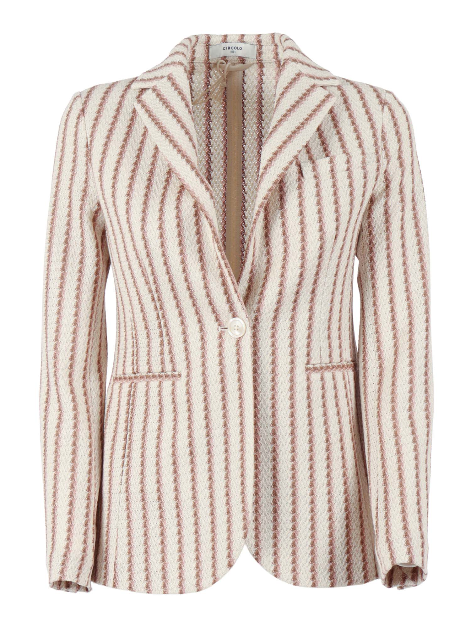 SLIM LONG CO Beige Cotton� Jacket