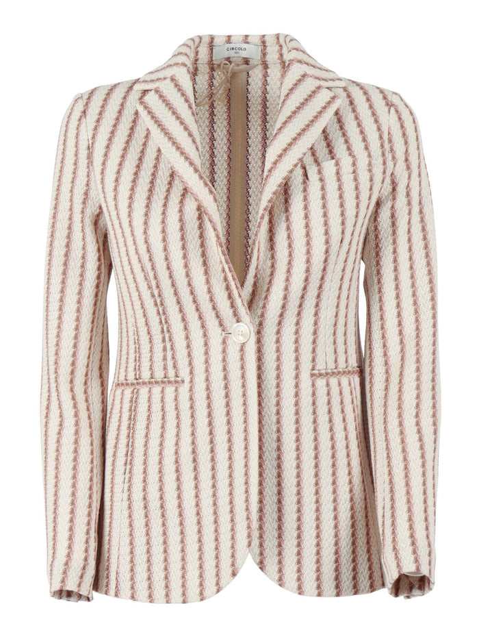SLIM LONG CO Beige Cotton� Jacket