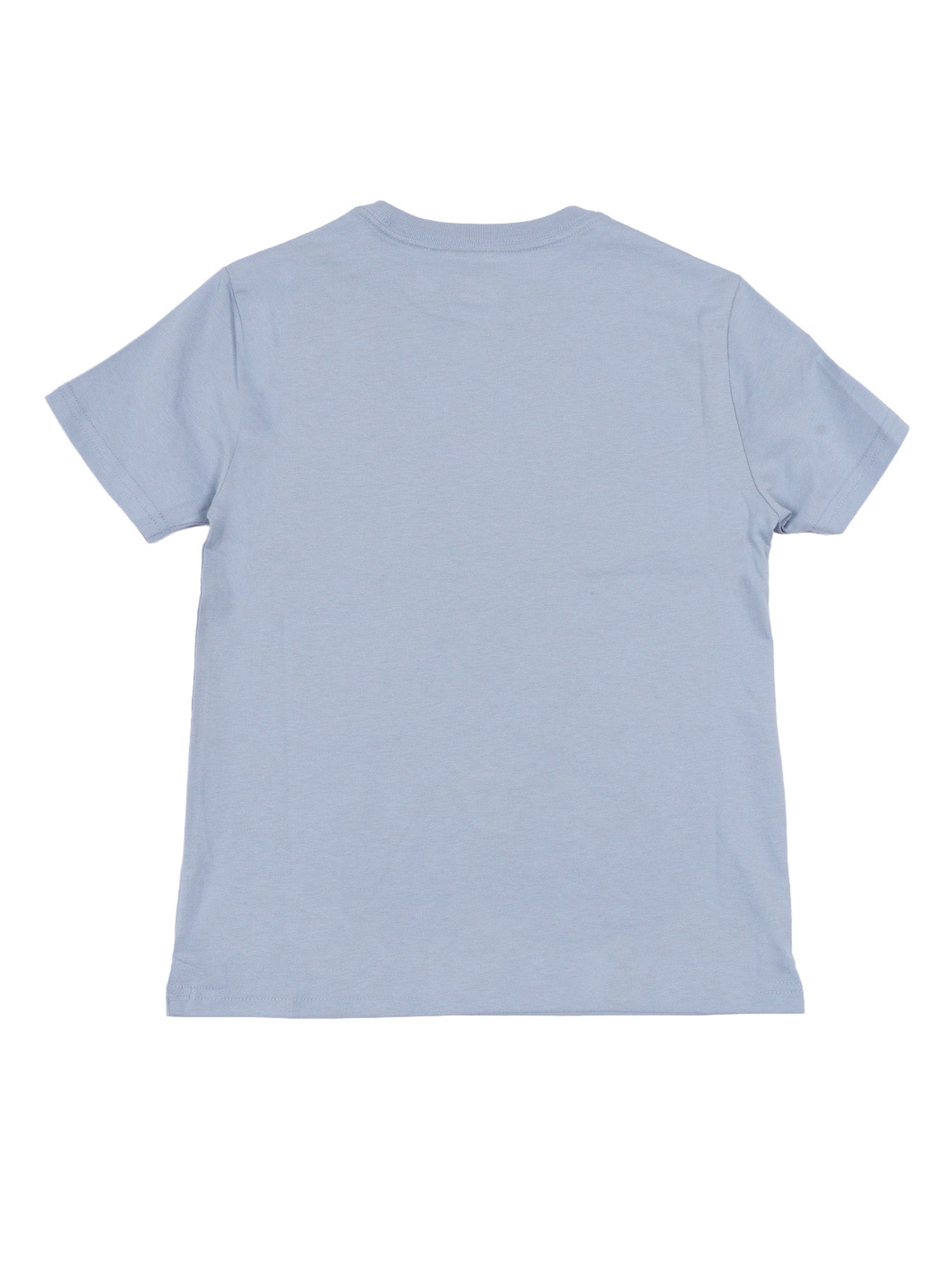 SS CN-TOPS-T-SHIRT Blue Cotton Short Sleeves T-shirt