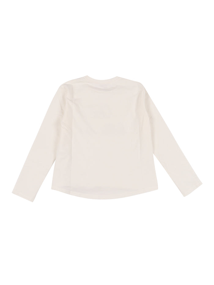 Che Bella Sei Embroidered Sweater Beige Crewneck