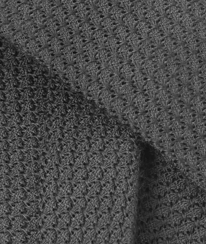 Classic Silk Tricot Tie Black Knitted