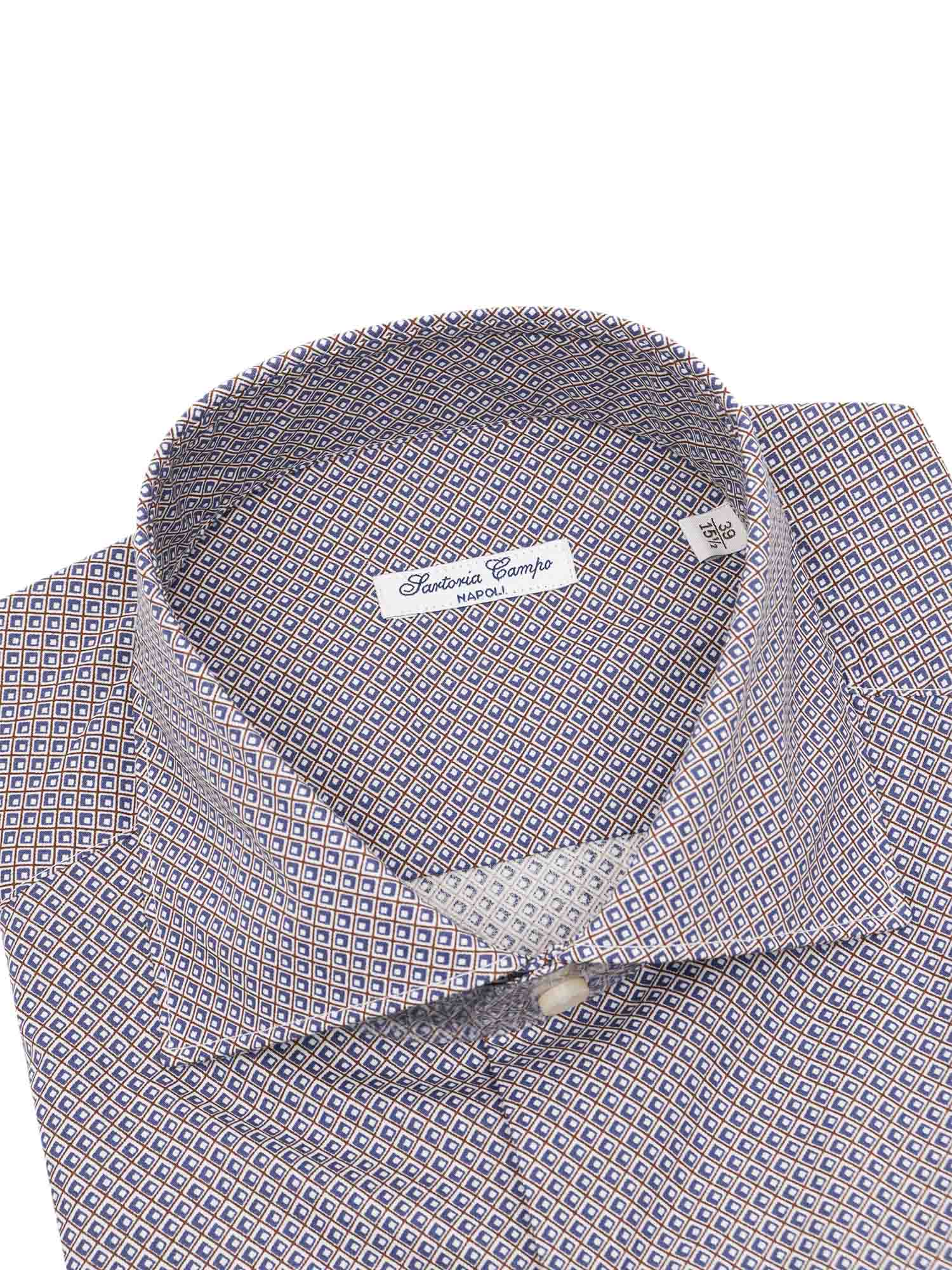 Mens Shirt Blue Cotton