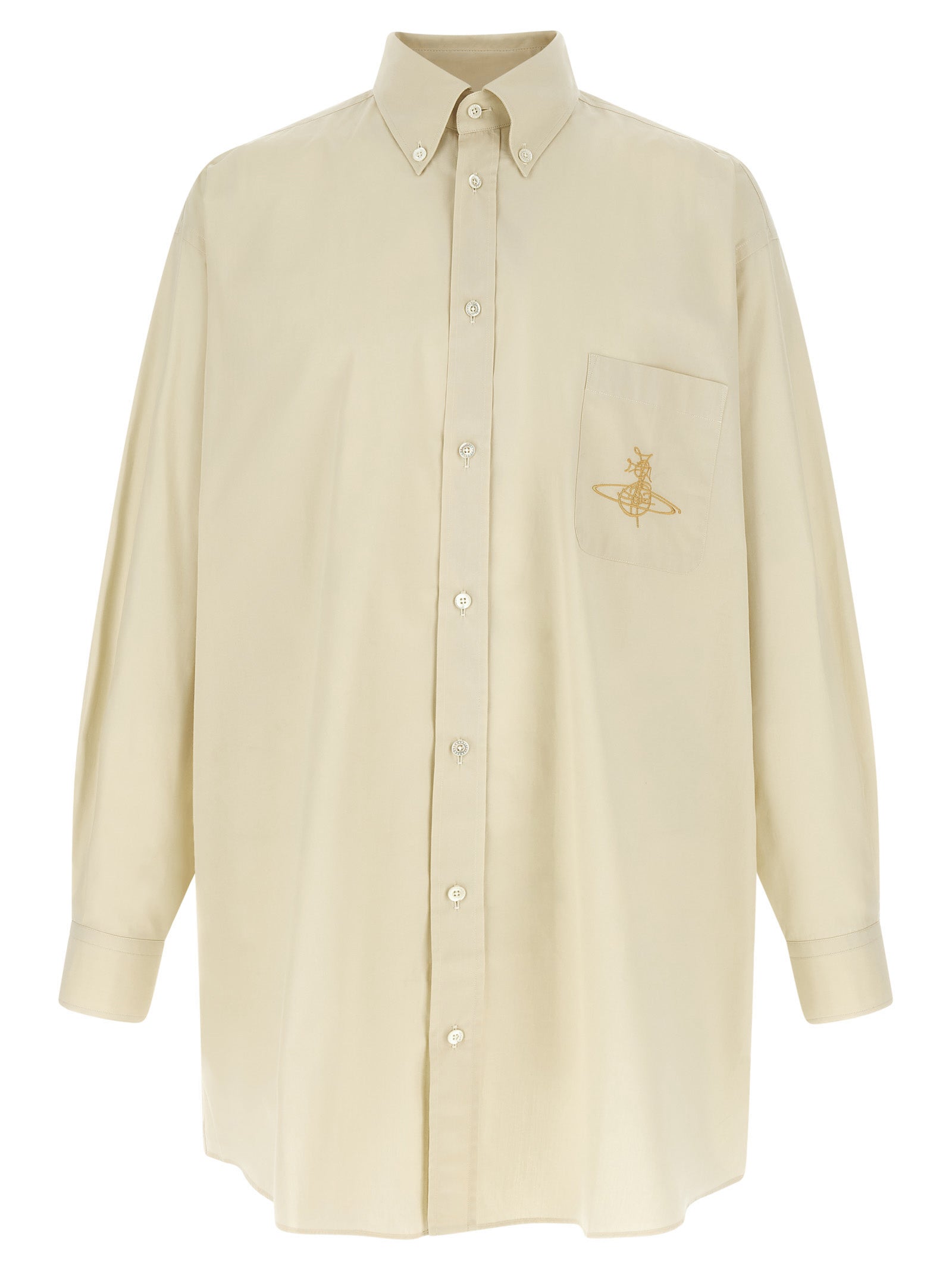 oversized shirt Beige Cotton Shirt, Blouse