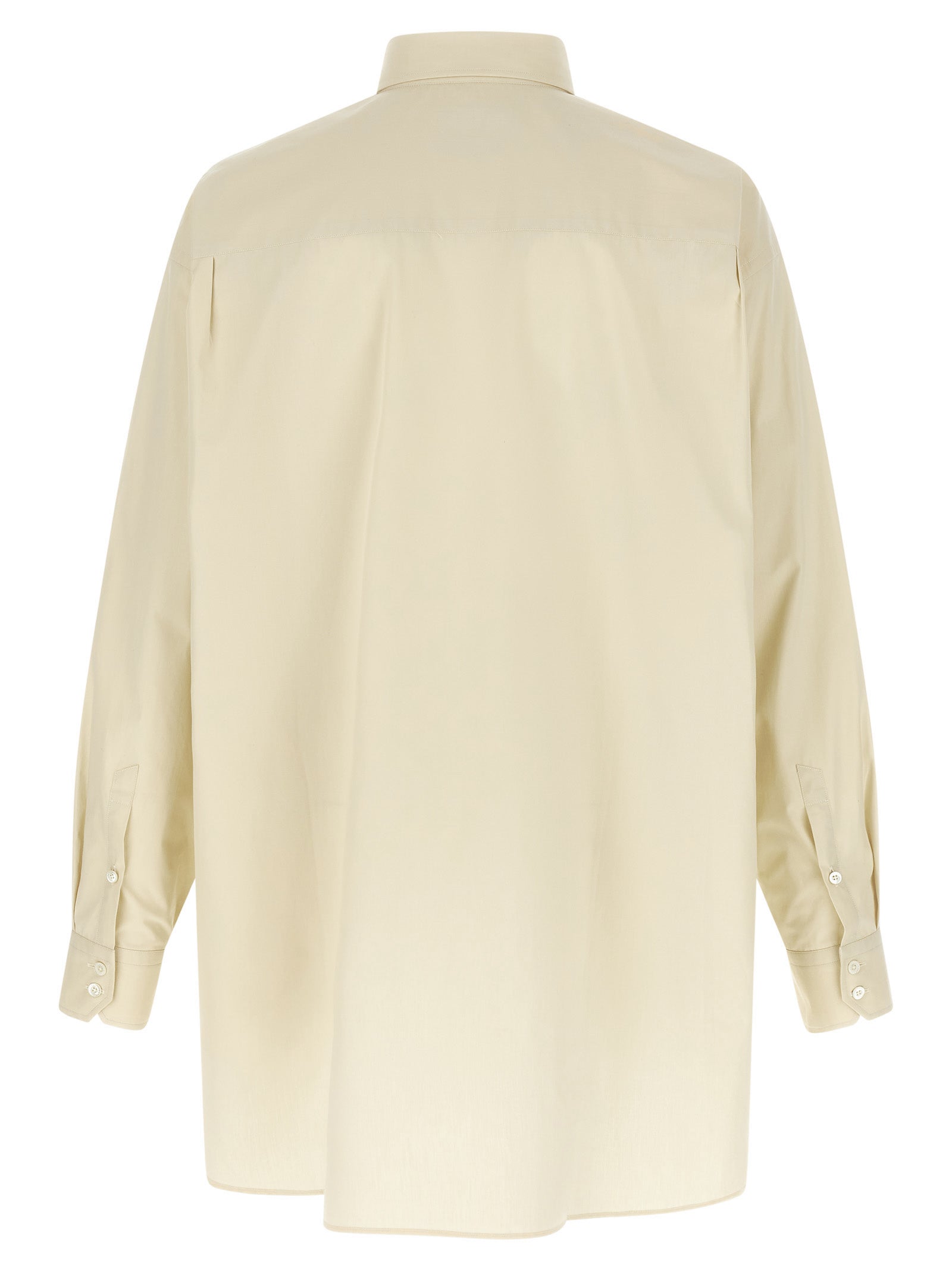 oversized shirt Beige Cotton Shirt, Blouse