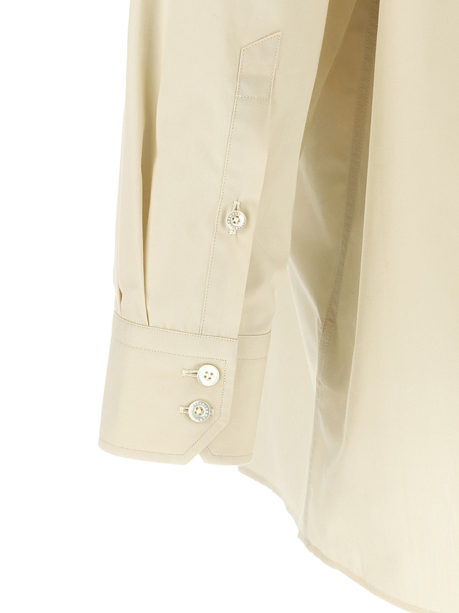 oversized shirt Beige Cotton Shirt, Blouse