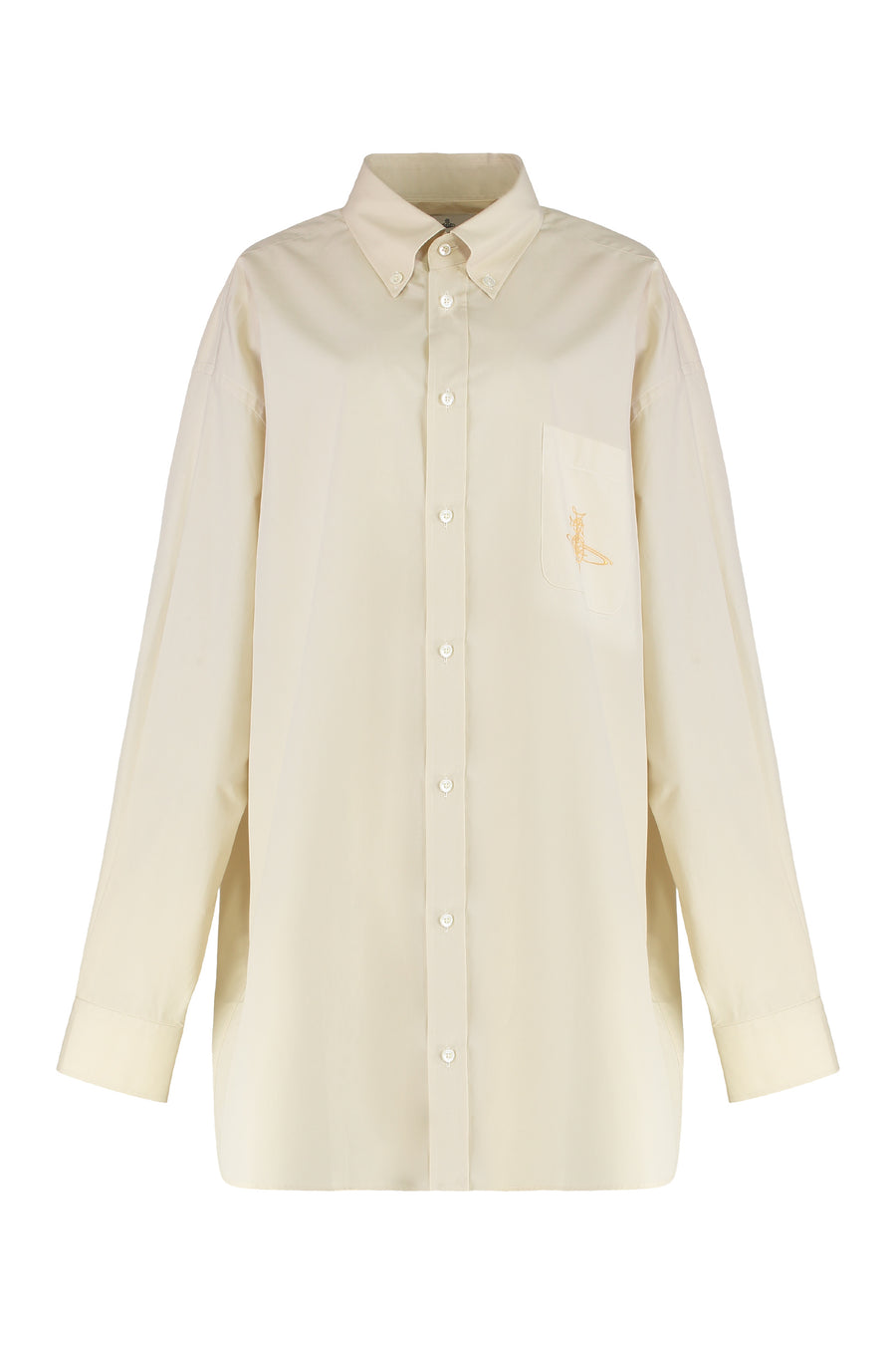 Oversized Cotton Shirt Panna