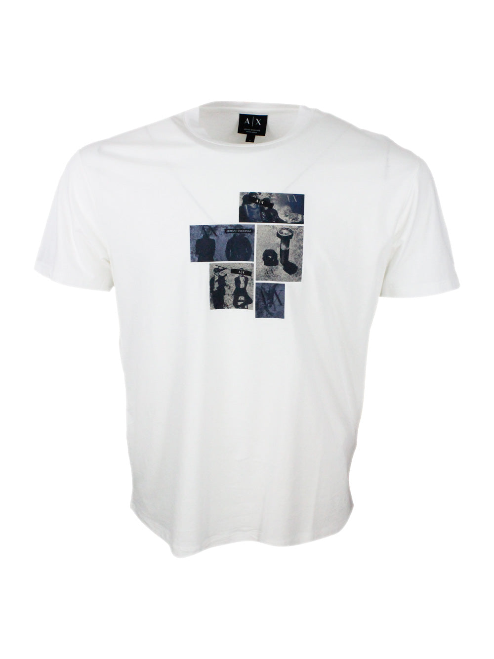 ARMANI EXCHANGE T-shirts and Polos White 100co