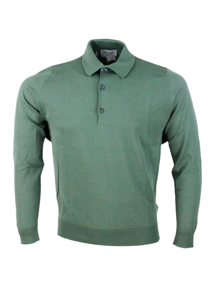 John Smedley T-shirts and Polos Green 100co