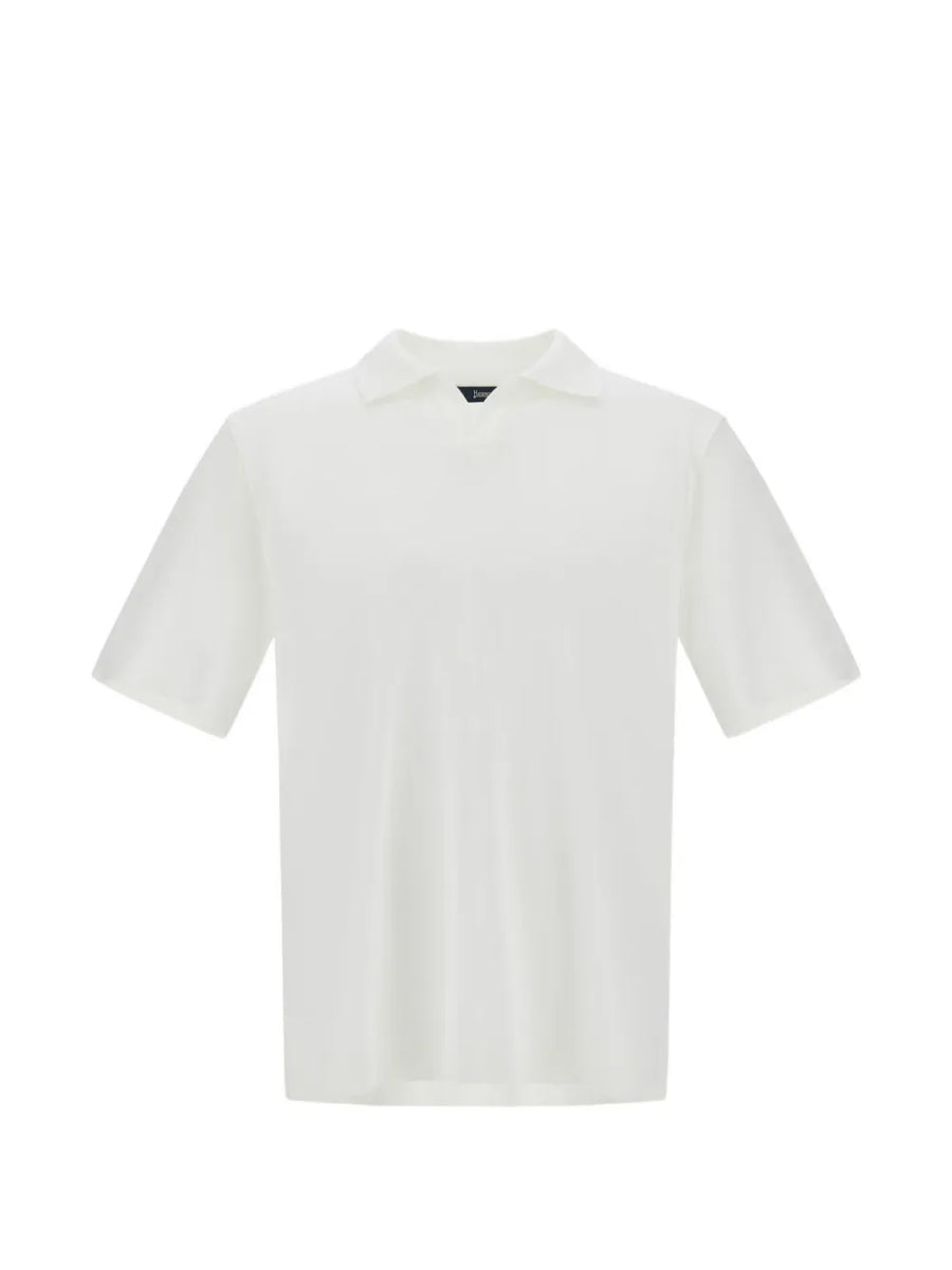 Herno Cotton 100% polo shirt in white
