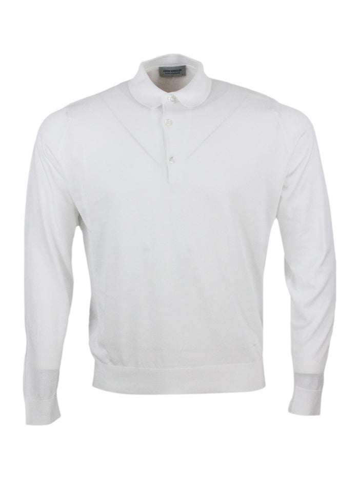 John Smedley T-shirts and Polos White 100co