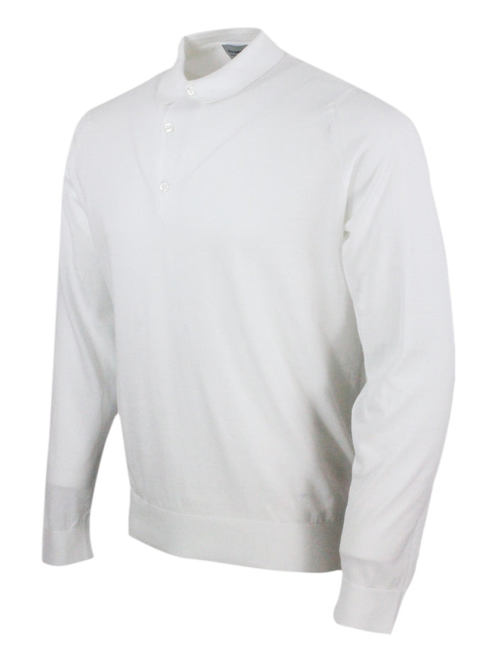 John Smedley T-shirts and Polos White 100co