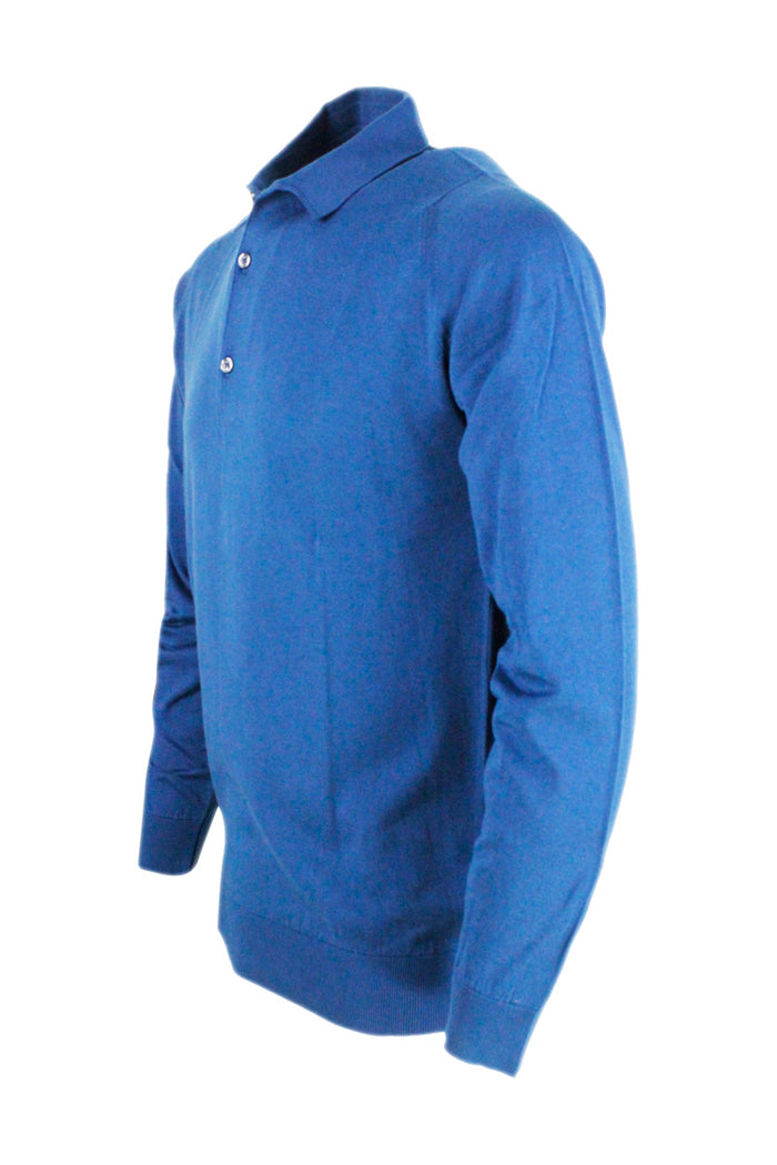 John Smedley T-shirts and Polos Blue 100co