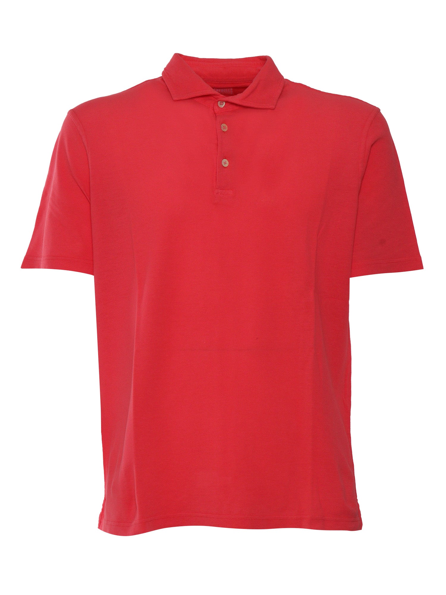 POLO-SHIRT S-S KNITTED MAN Red Cotton Polo Shirt