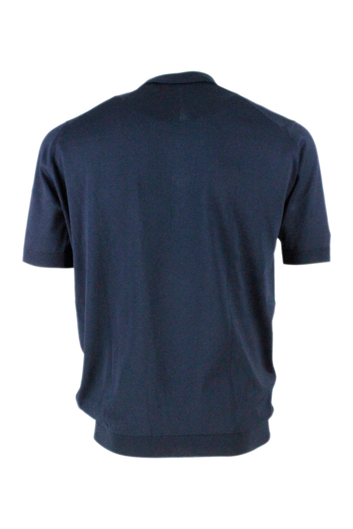 John Smedley T-shirts and Polos Blue 100co