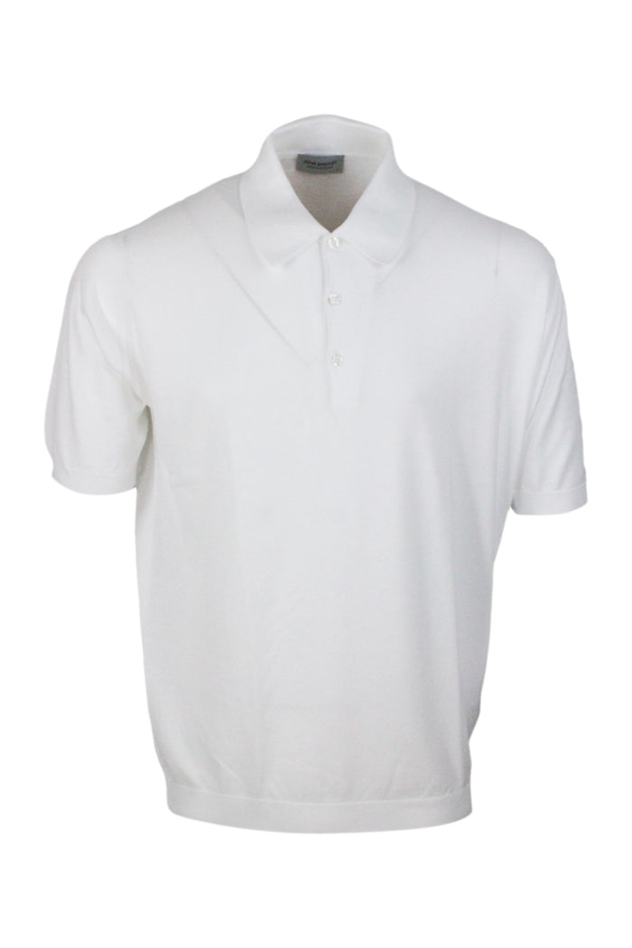 John Smedley T-shirts and Polos White 100co