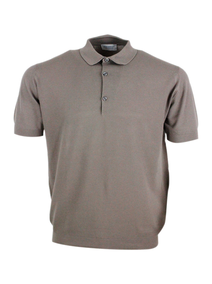 John Smedley T-shirts and Polos Beige Musk 100co