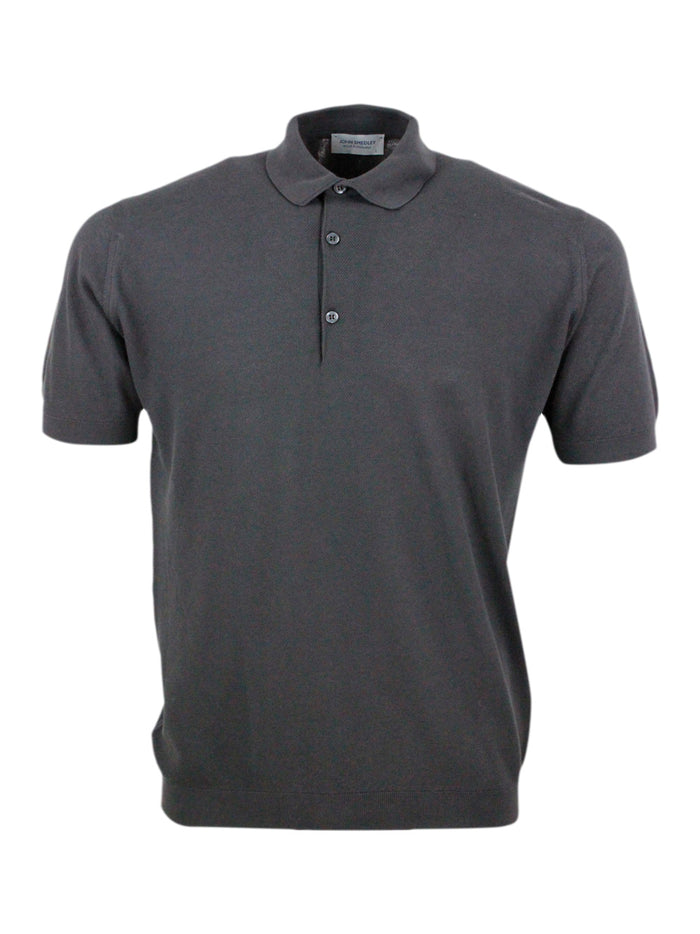 John Smedley T-shirts and Polos Chocolate 100co