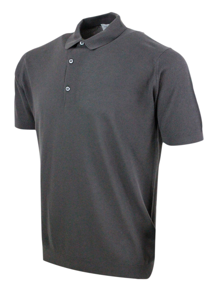 John Smedley T-shirts and Polos Chocolate 100co