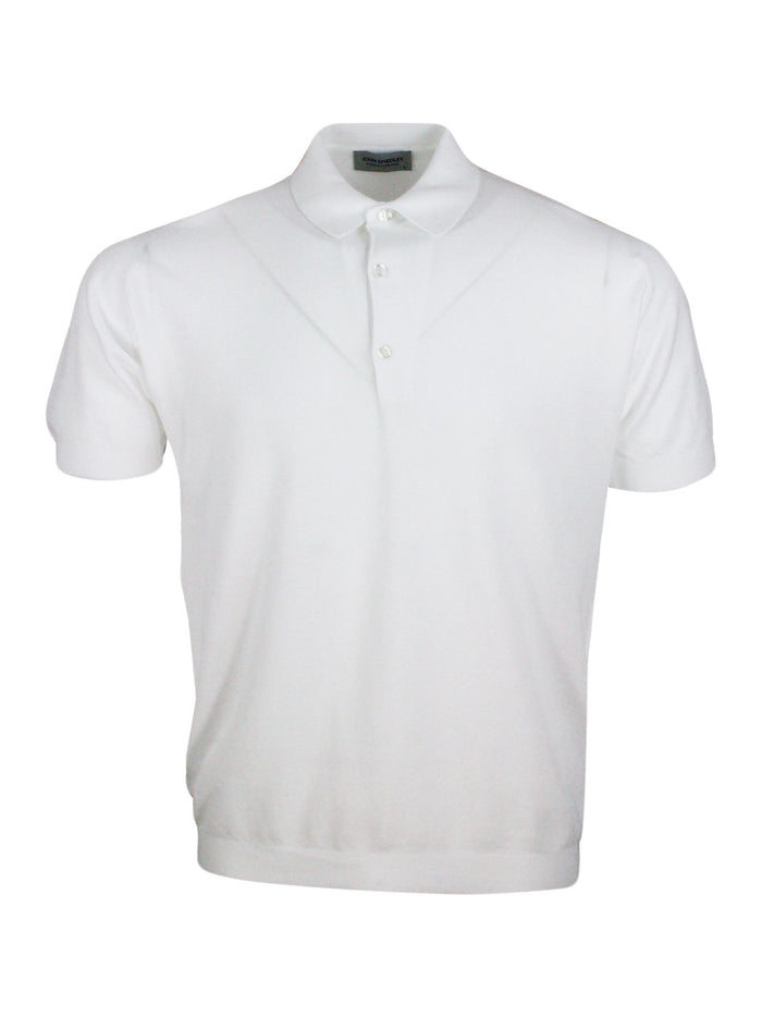 John Smedley T-shirts and Polos White 100co