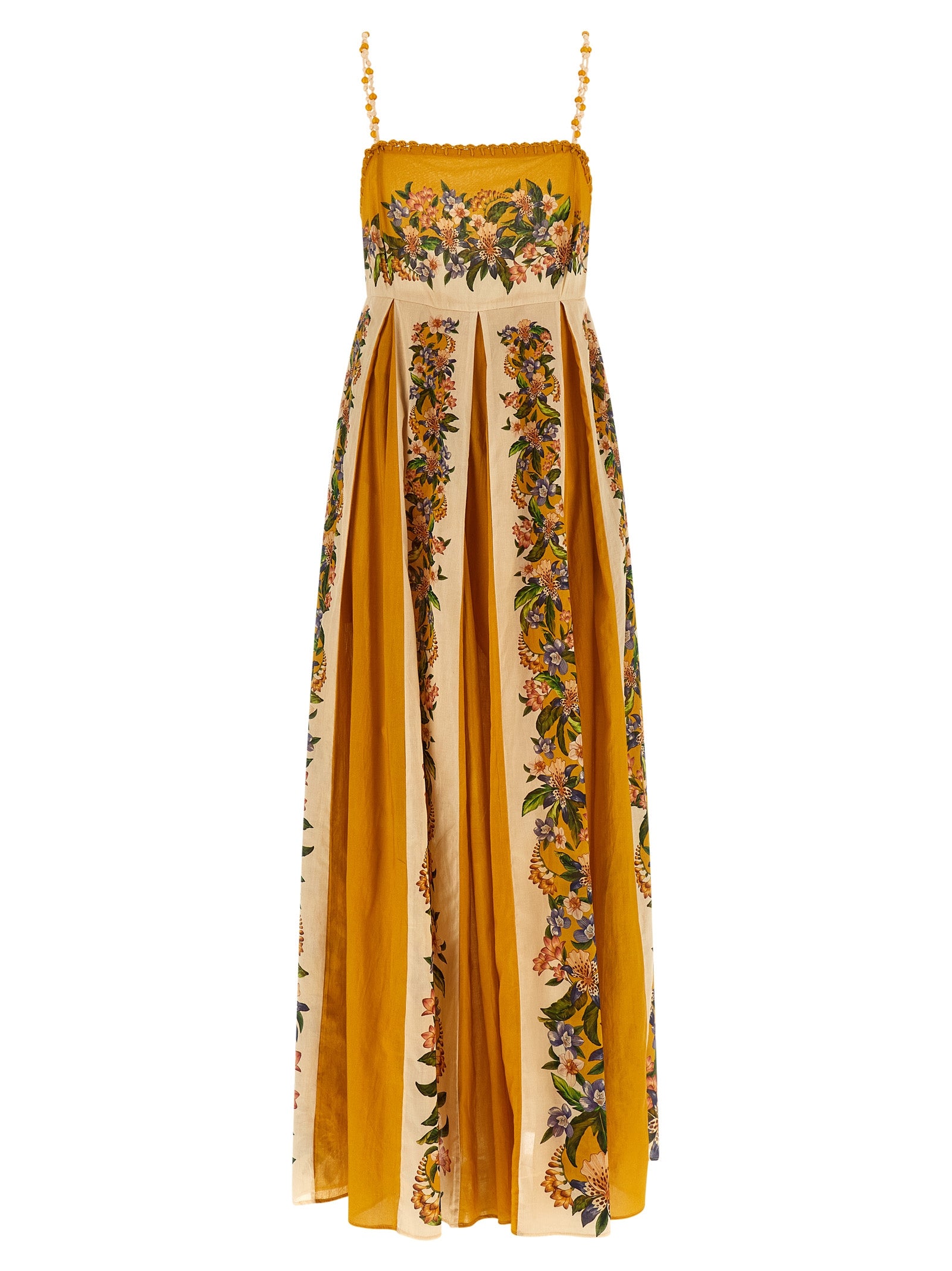 Sand Hilo Stripes Maxi dress Yellow
