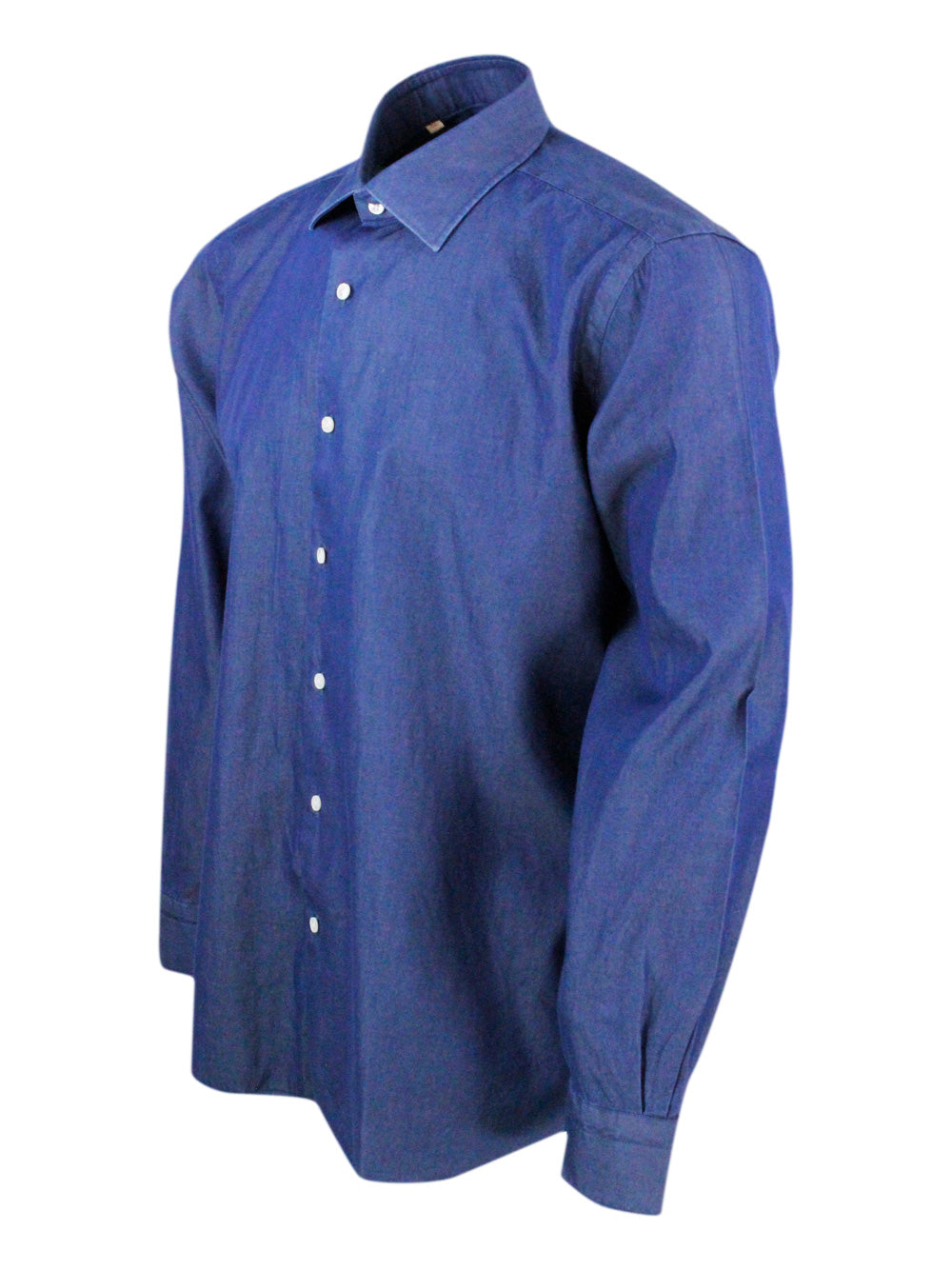 Barba Napoli Shirts Denim Dark 100co