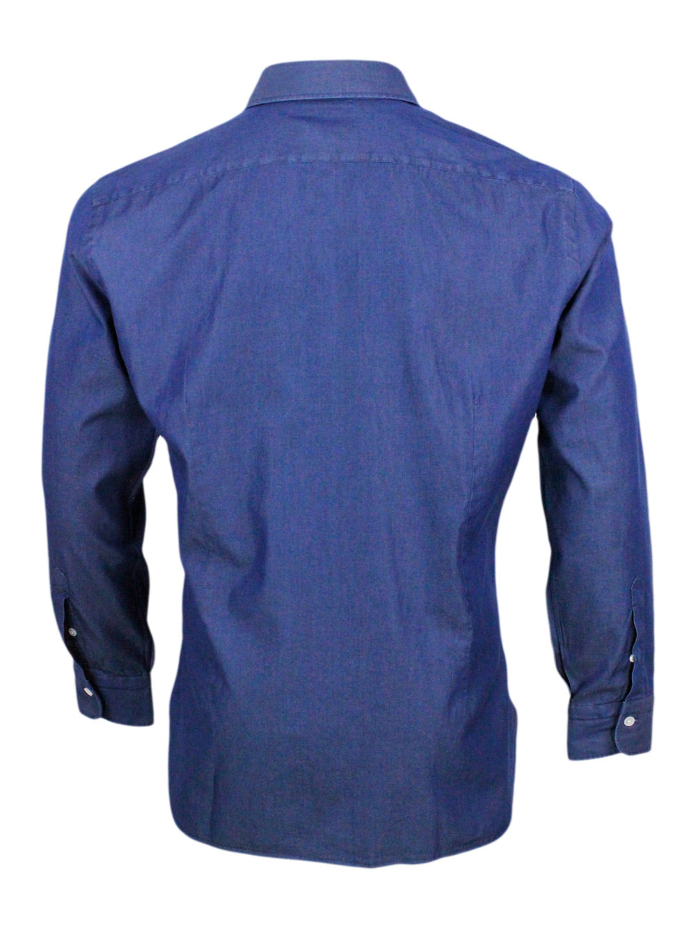 Barba Napoli Shirts Denim Dark 100co