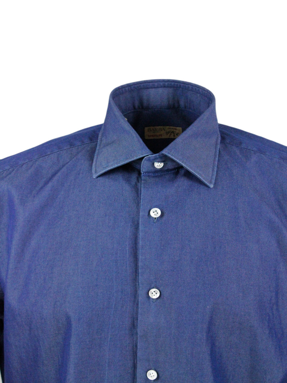Barba Napoli Shirts Denim Dark 100co
