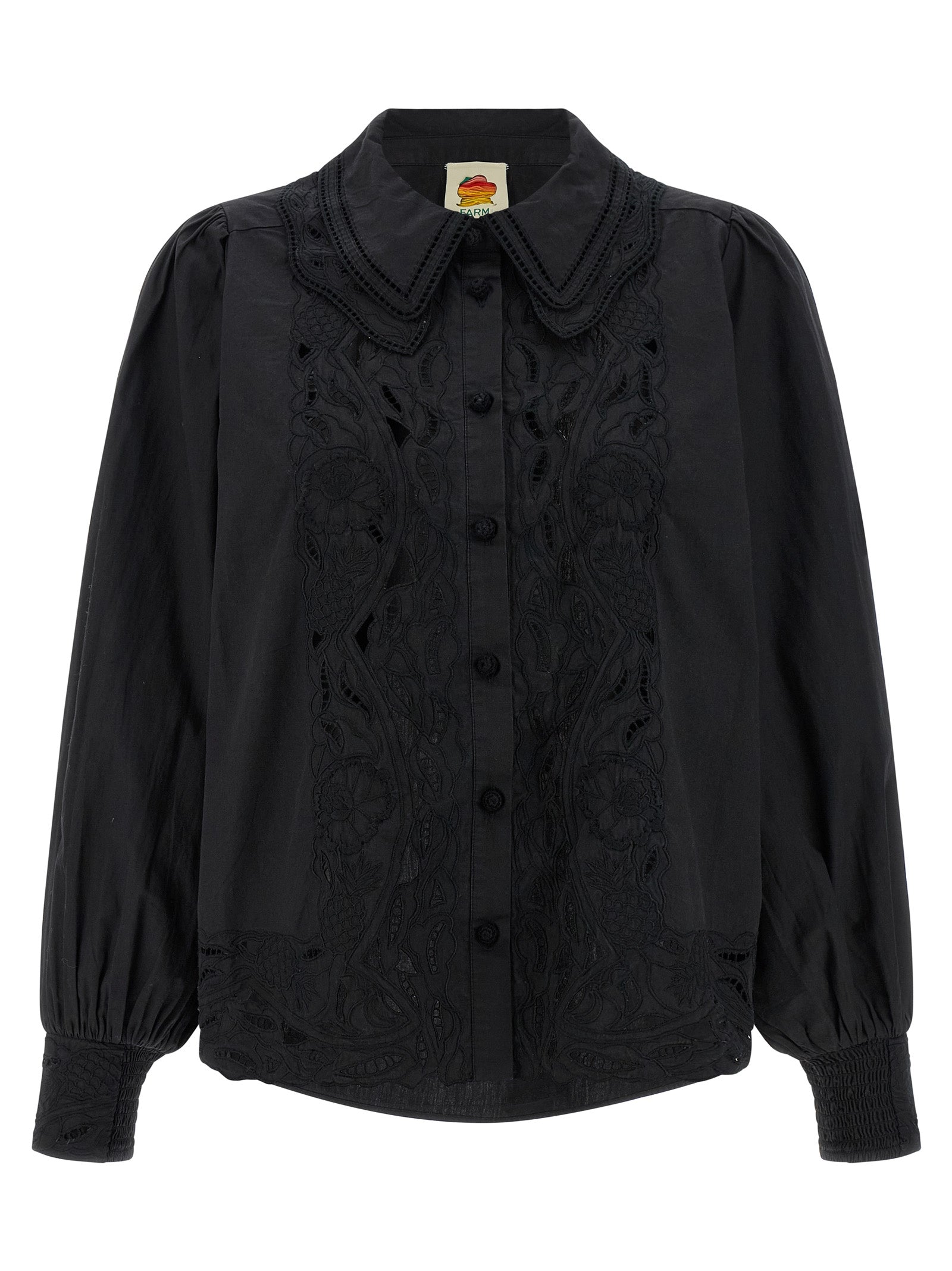 Black embroidered shirt Cotton Shirt, Blouse