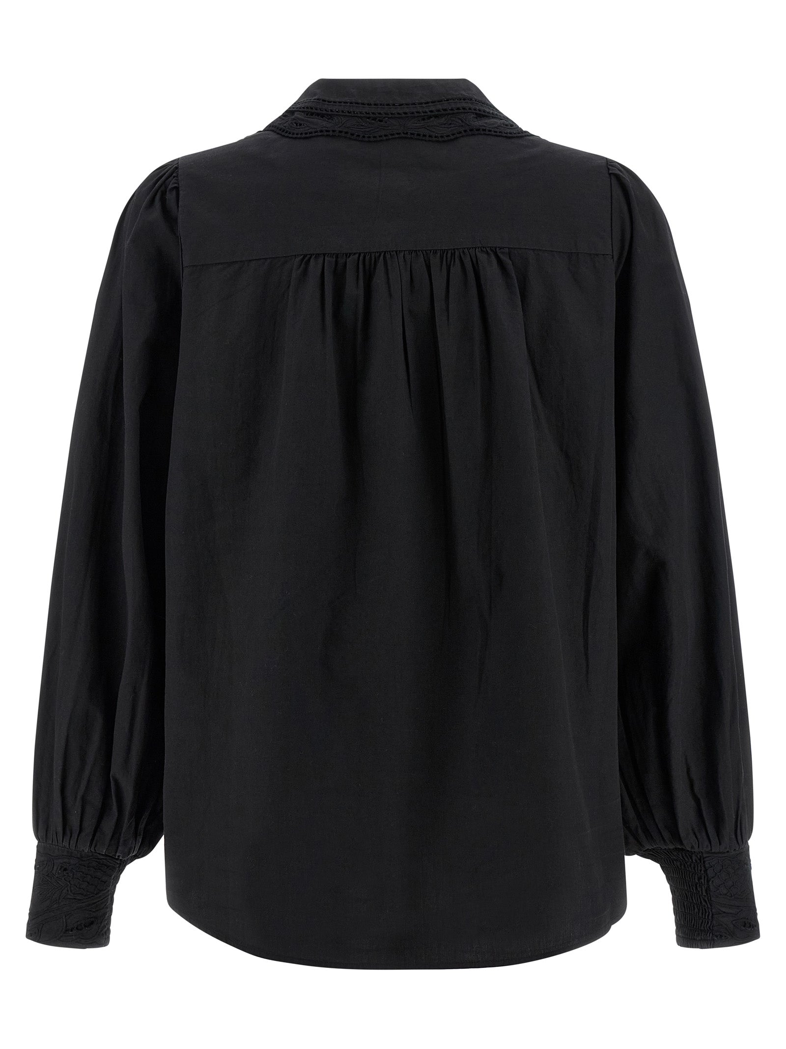 Black embroidered shirt Cotton Shirt, Blouse