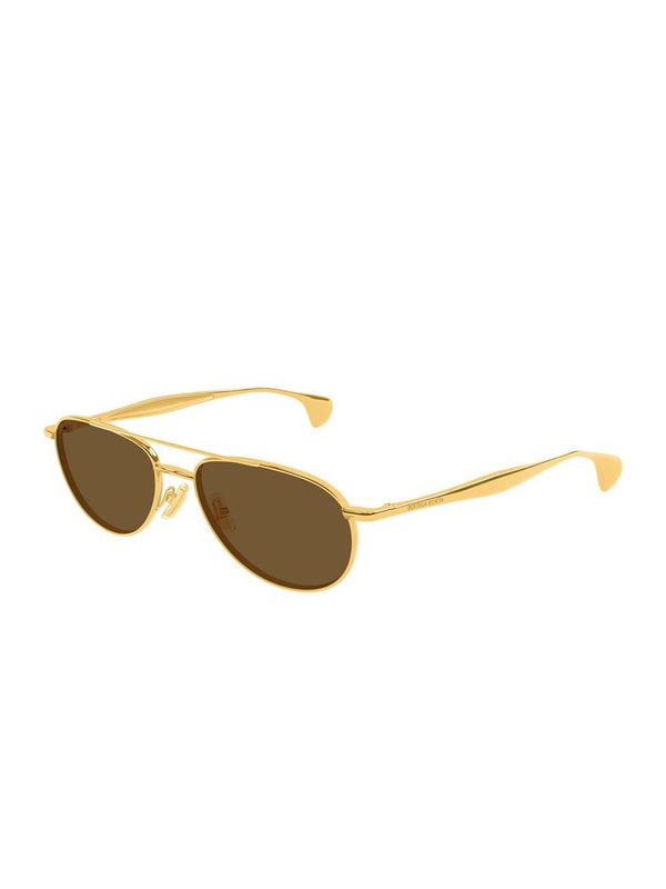 Bottega Veneta BV1419S Metal frame sunglasses in gold