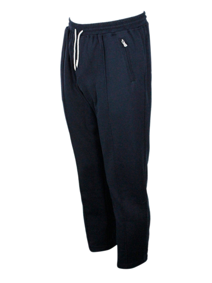 Eleventy Trousers Blue 57se 34co 9pa
