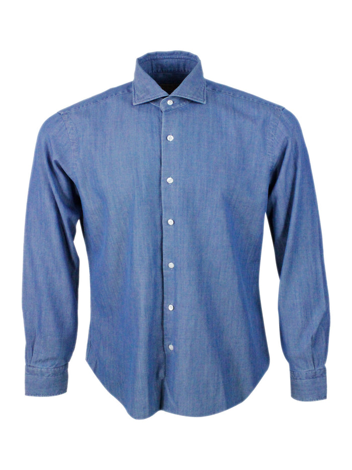 Barba Napoli Shirts Denim 100co