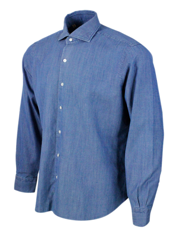 Barba Napoli Shirts Denim 100co