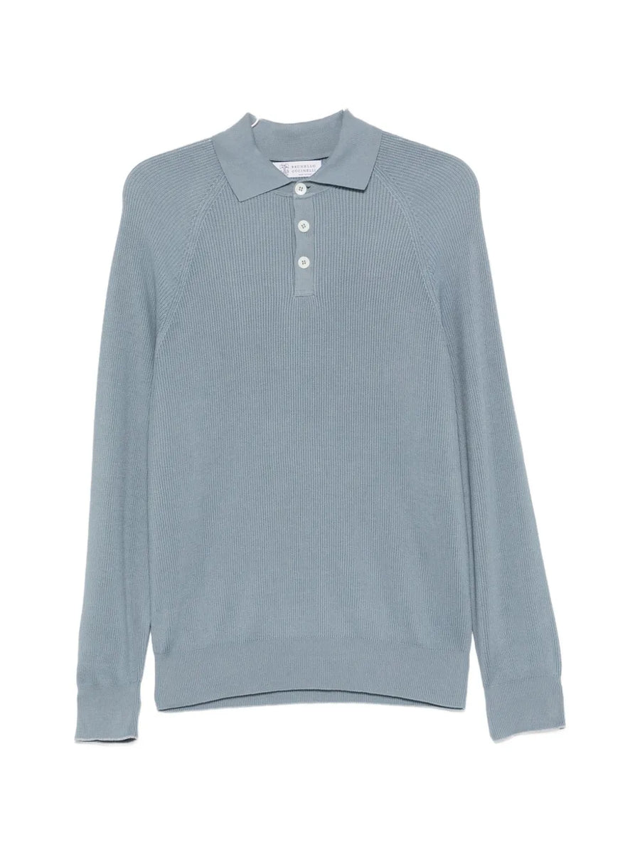 Brunello Cucinelli Cotton 100% polo in blue