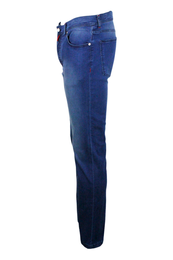 Kiton Trousers Denim 98co 2ea