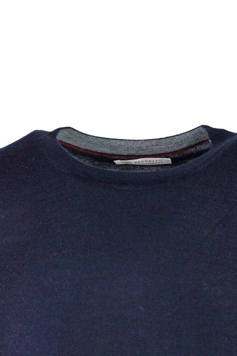 Brunello Cucinelli Sweaters Blue 70ws 30se