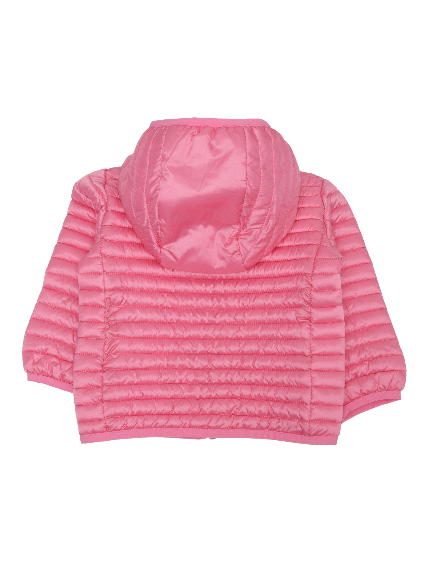LUCY BABY HOODED JACKET Pink Short Puffer