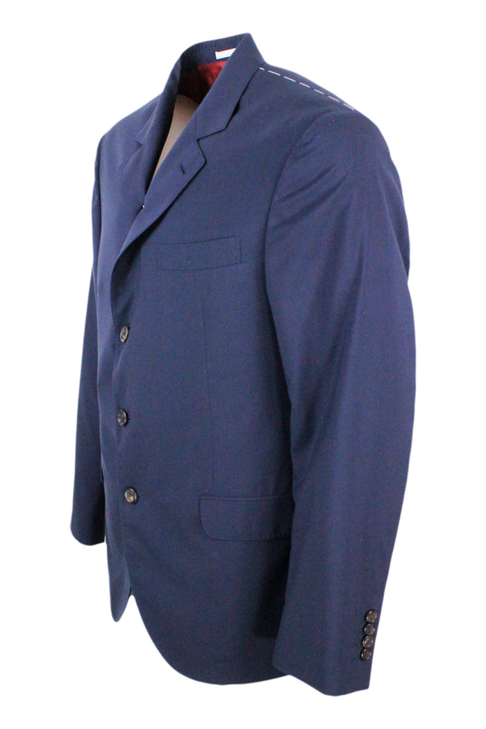 Brunello Cucinelli Jackets Blue 90wv 10se