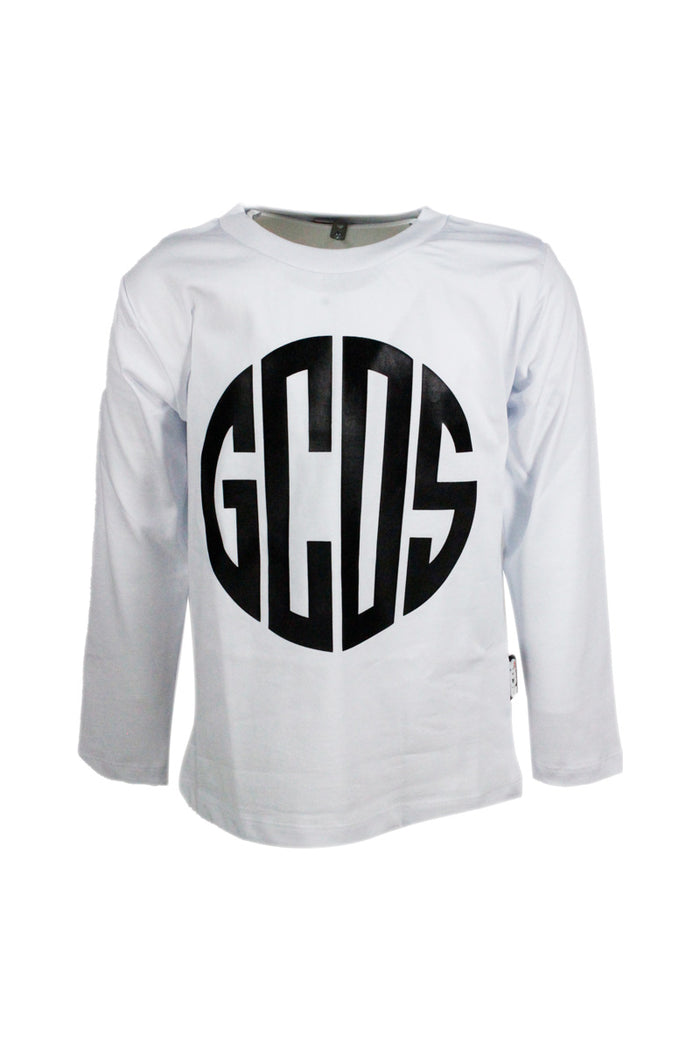 GCDS T-shirts and Polos White 100co