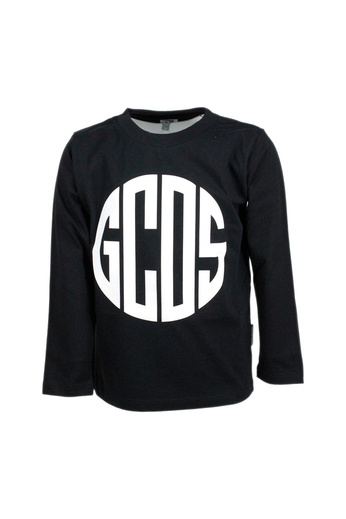 GCDS T-shirts and Polos Black 100co