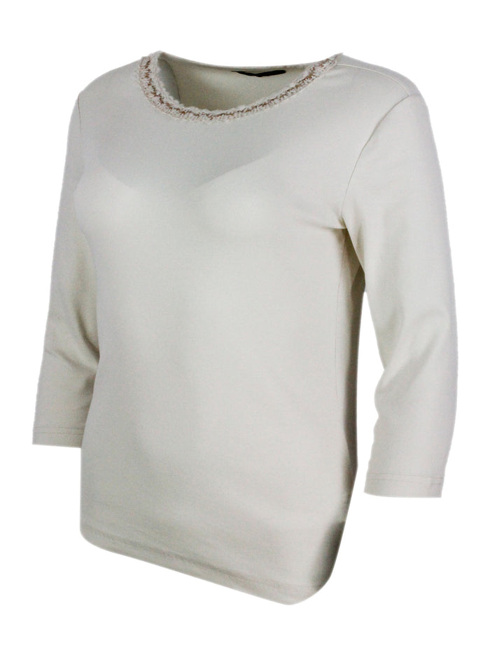 Fabiana Filippi T-shirts and Polos Beige 94co 6ea