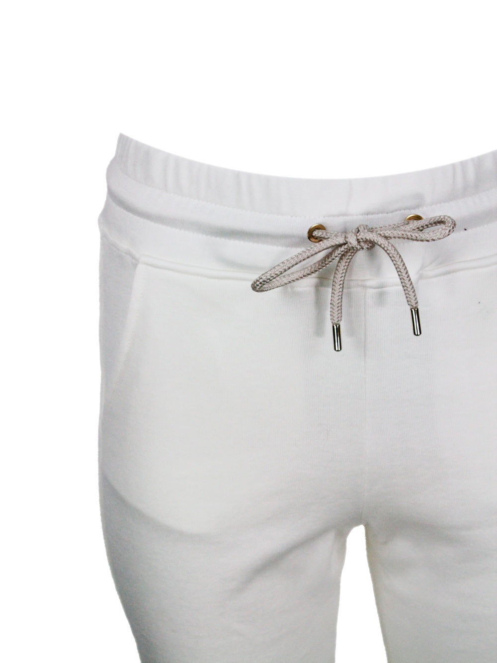 Eleventy Trousers White 98co 2pa