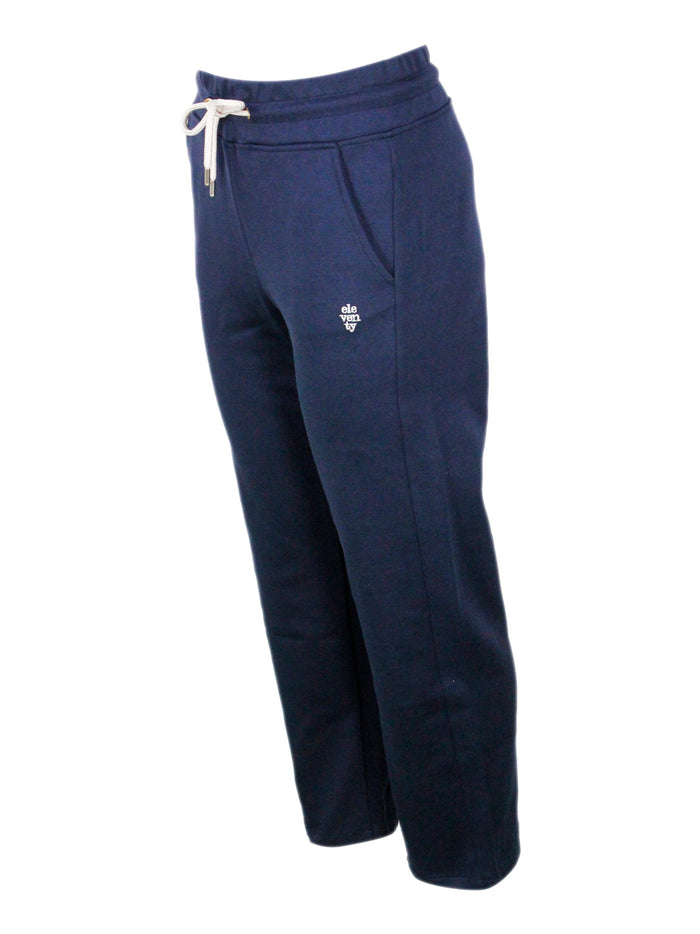 Eleventy Trousers Blue 98co 2pa
