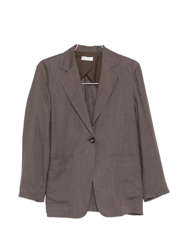 Panicale Linen 100% blazer in taupe