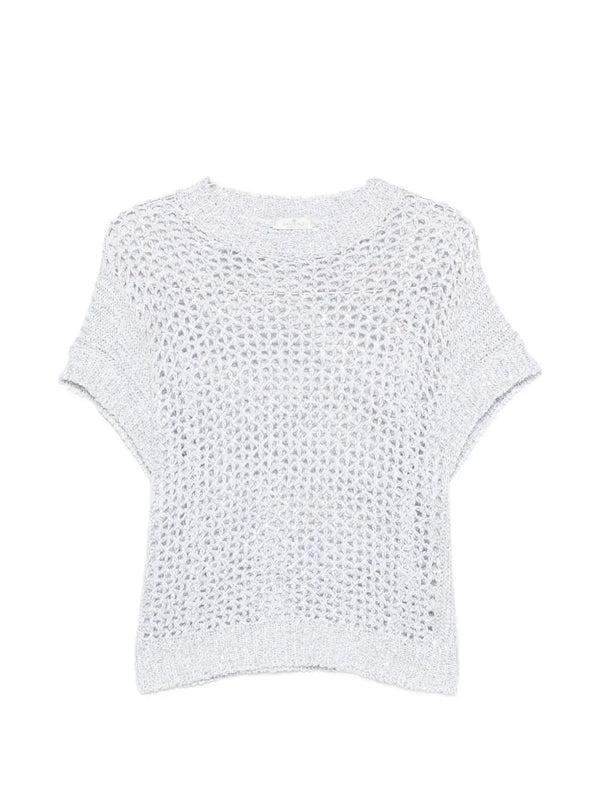 Panicale Cotton 80% sweater in white