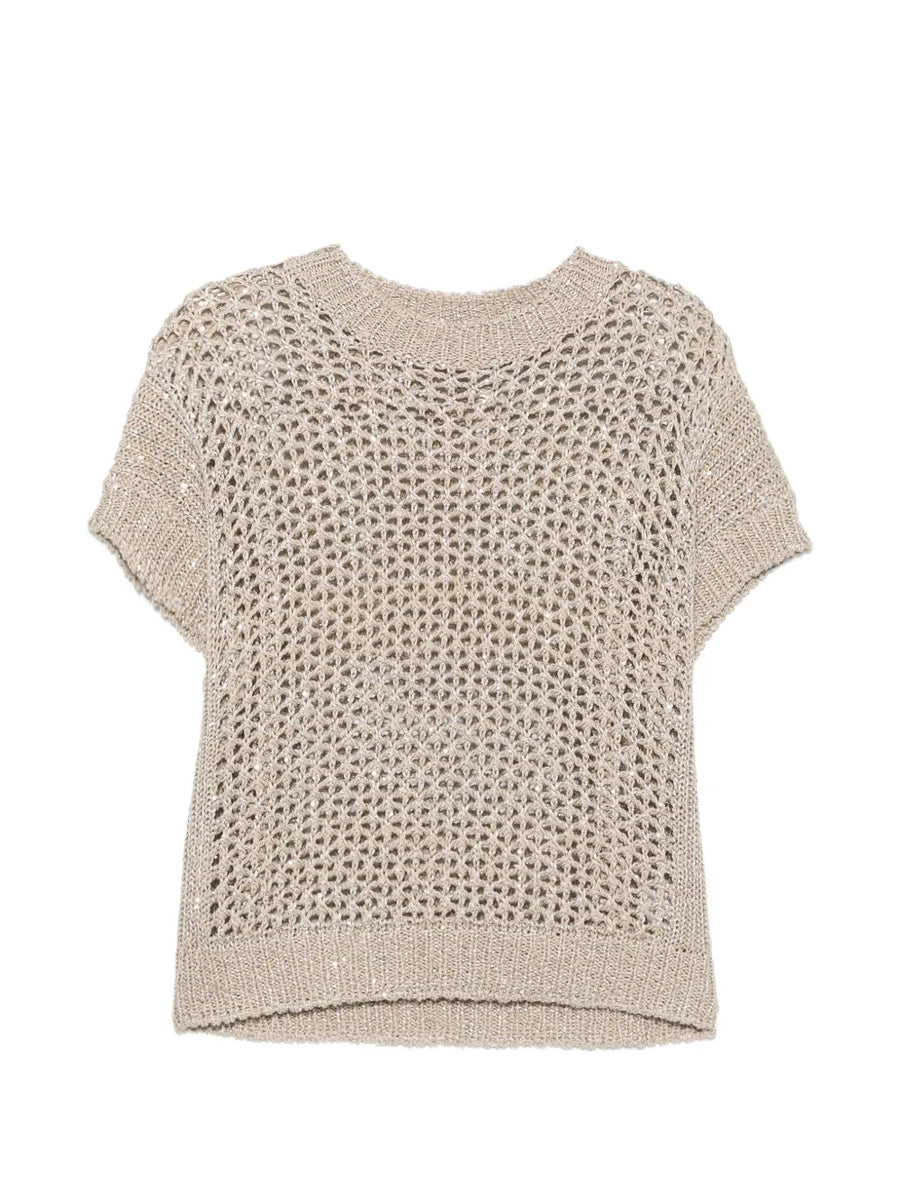 Panicale Cotton 80% sweater in beige