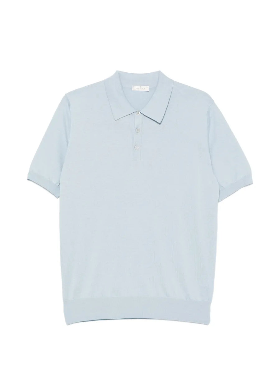 Panicale Silk 55% polo in blue