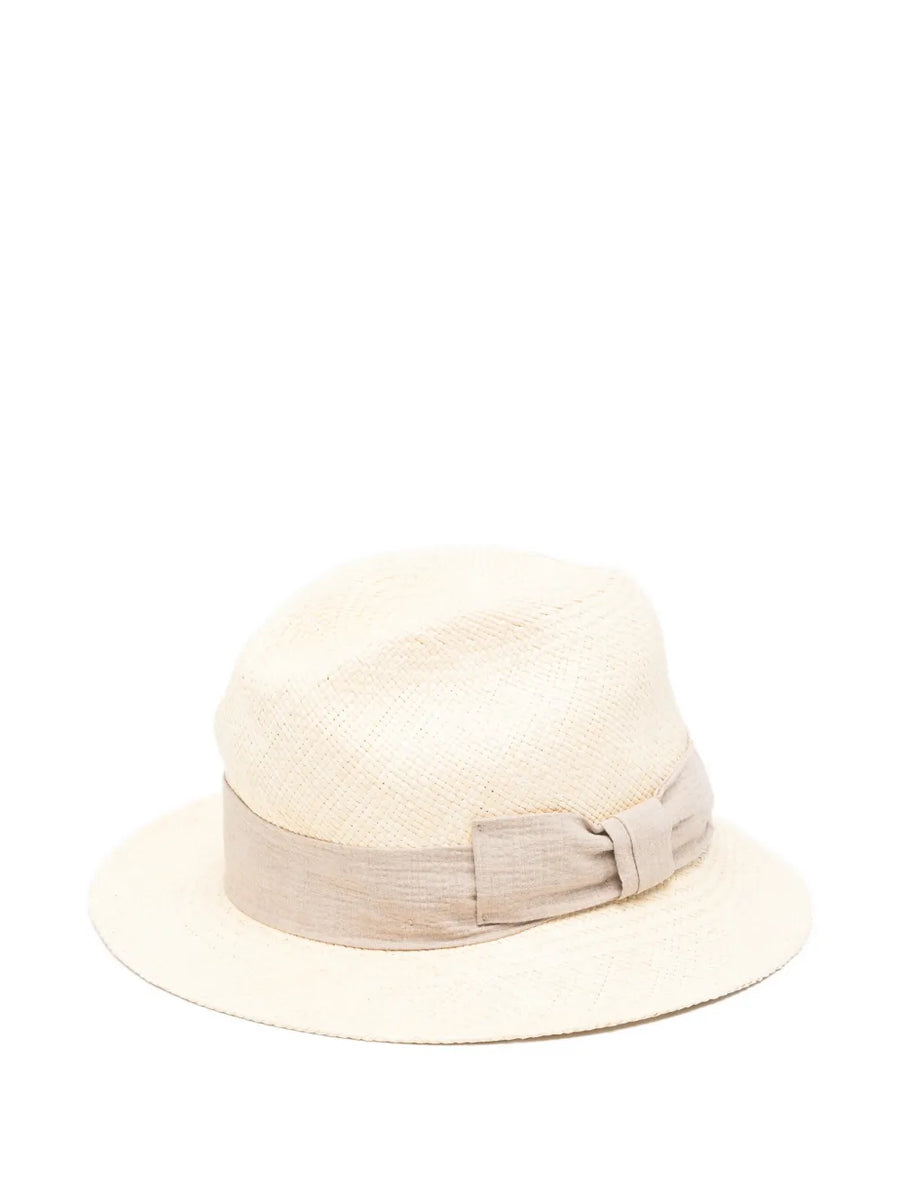 Panicale Straw panama hat in cream